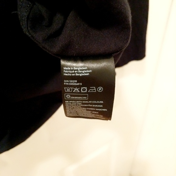 H&M Button Down Shirt - Regular Fit - Black - XL - Picture 3 of 4